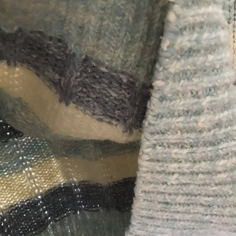 GAP Blue and White Striped Knit Sweater Top - Picture 4 of 15